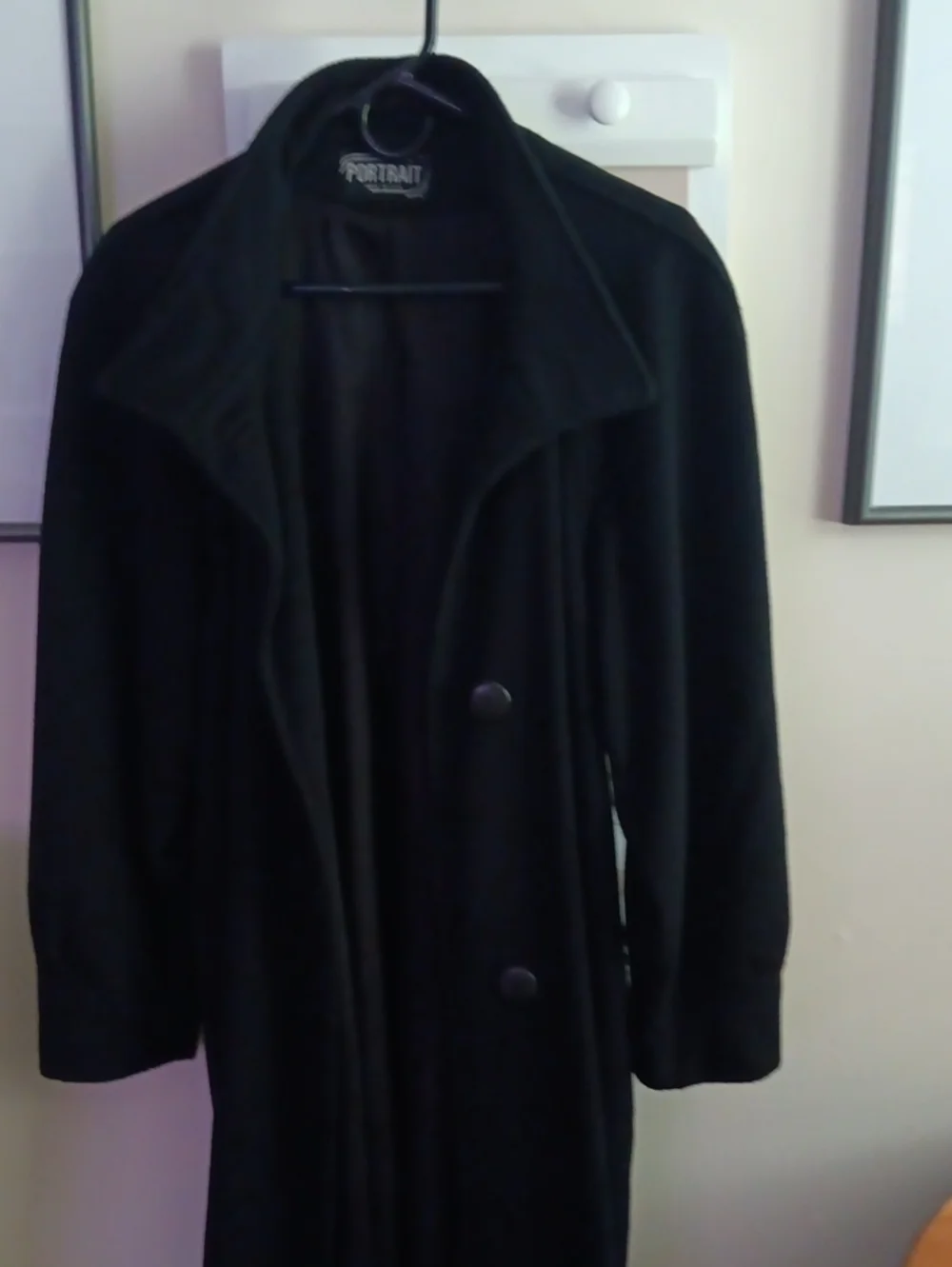 PORTRAIT Women’s Black Long Wool Coat